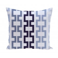 e by design Cuff-Links Geometric Print Outdoor Pillow EBYD3314